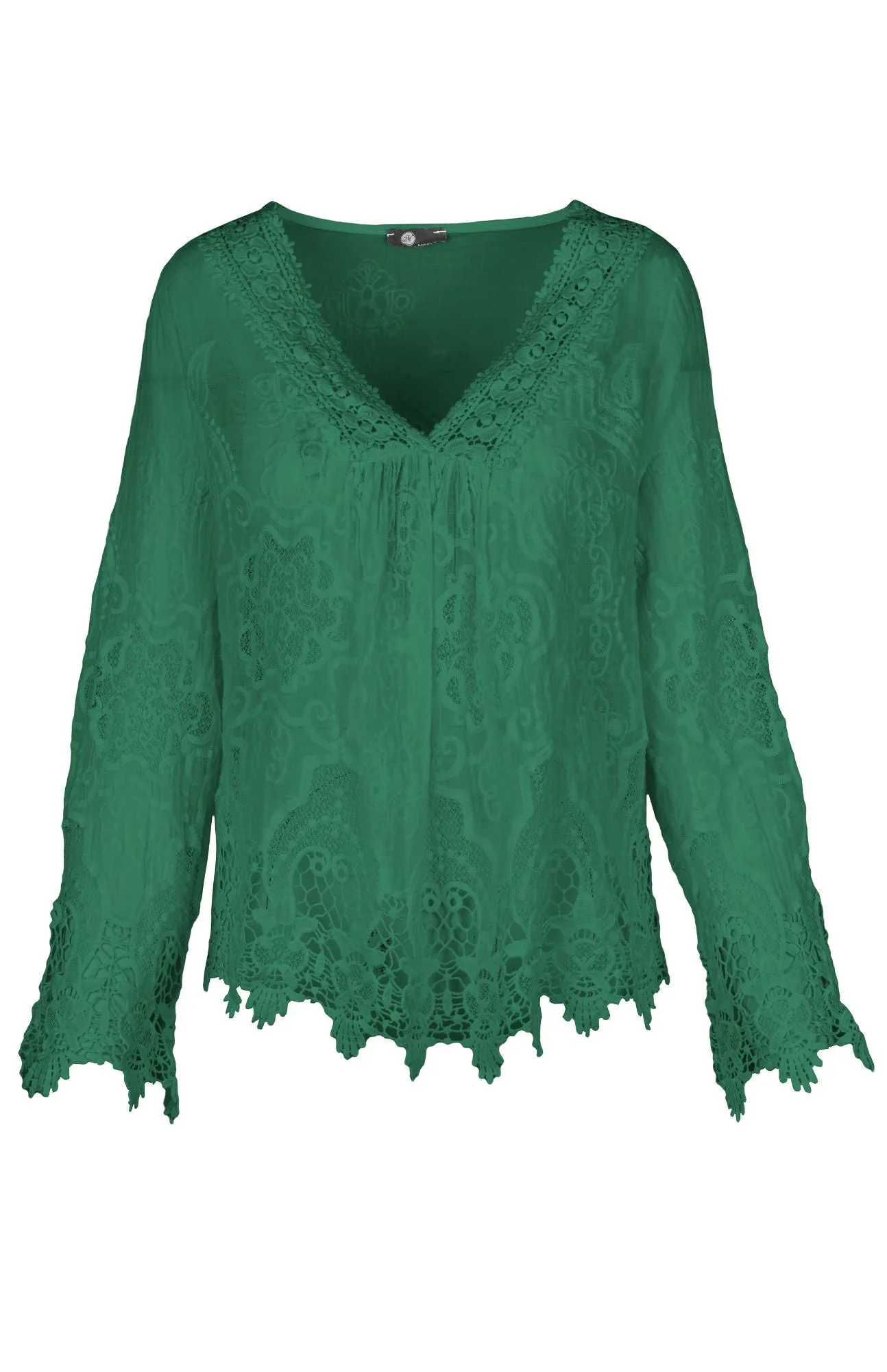 M Made in Italy - Crochet Embroidered Top