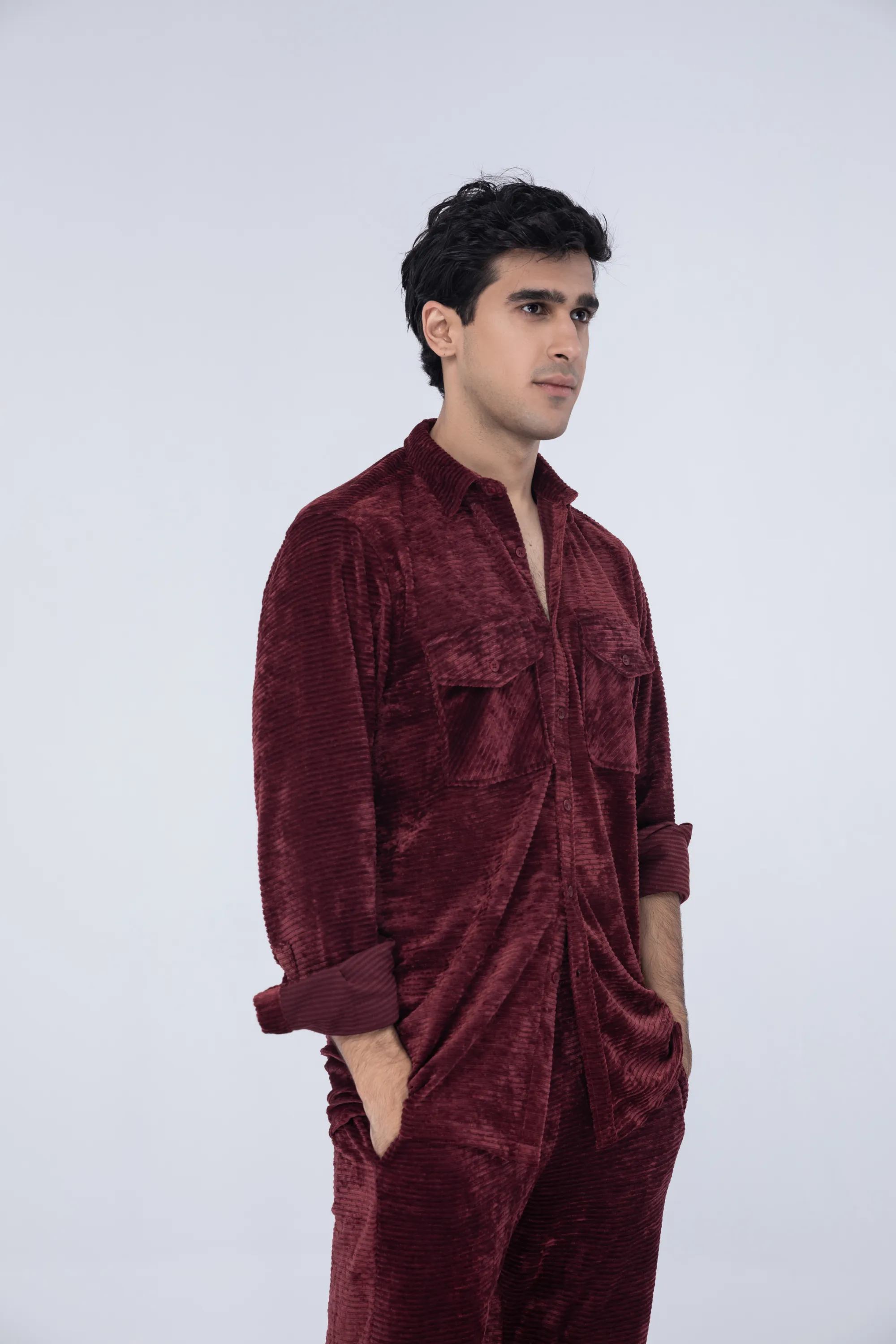 Maroon Casual Shirt