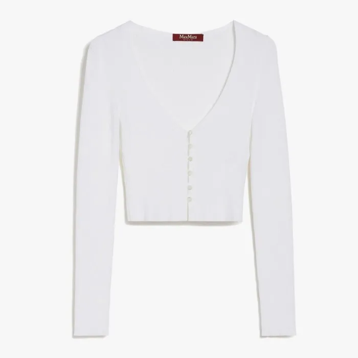 Max Mara Studio  |Casual Style Rib Long Sleeves Party Style Office Style