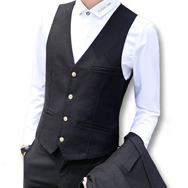 Men SM6azers and Jackets Dress Suit Vests Veste De Loisir Men's Casual Slim Fit Sleeveless SM6azers Jackets SM6