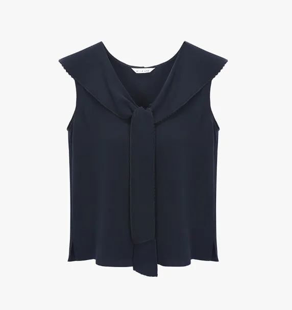 MICHAA  |Casual Style Sleeveless Street Style V-Neck Plain