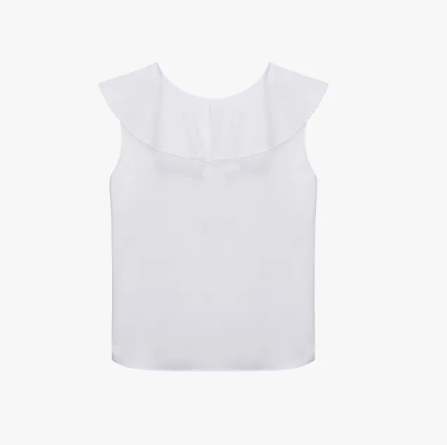 MICHAA  |Casual Style Sleeveless Street Style V-Neck Plain