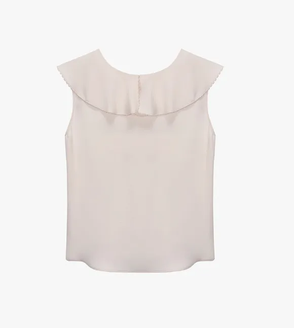 MICHAA  |Casual Style Sleeveless Street Style V-Neck Plain