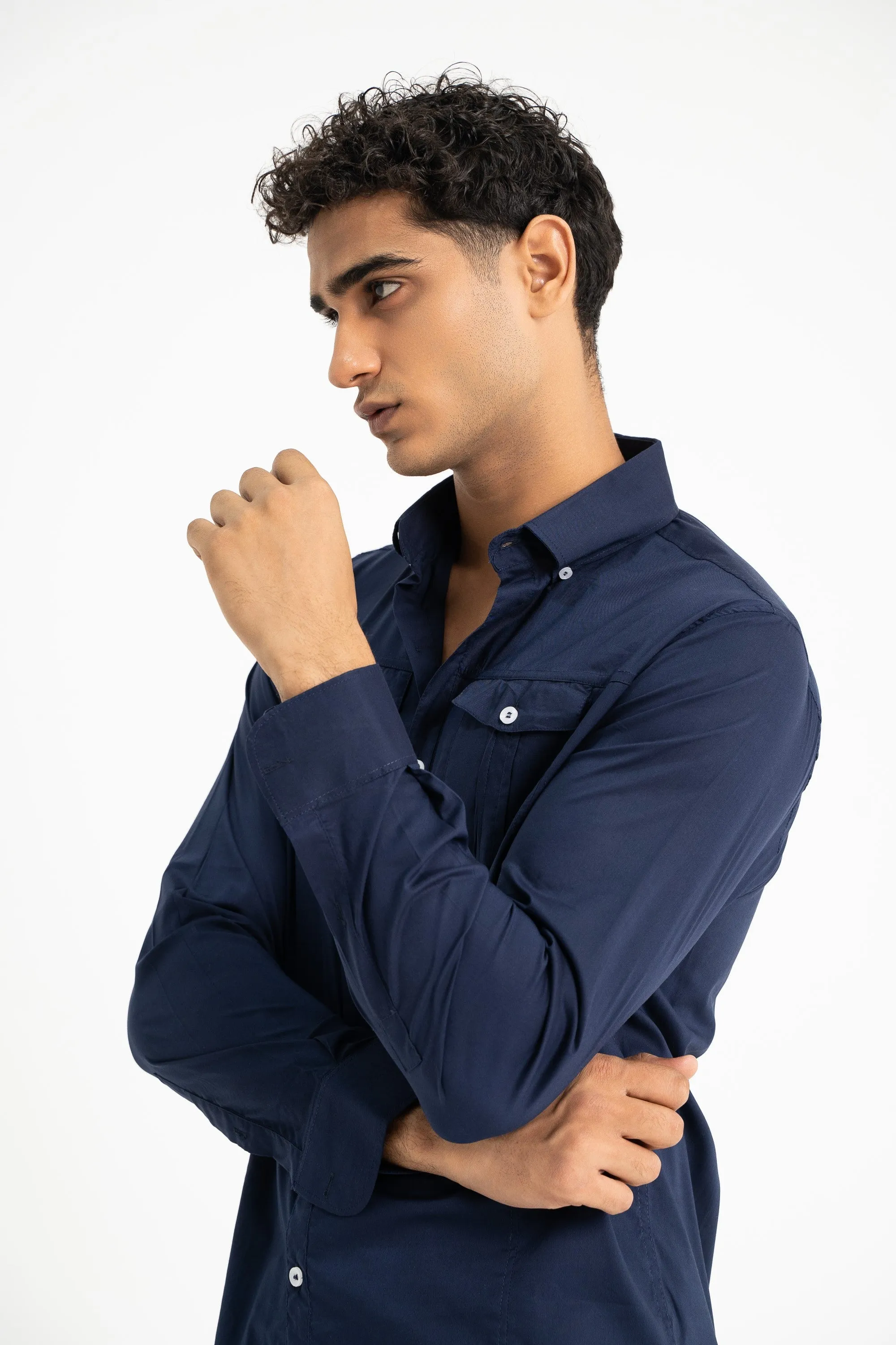 Navy Casual Shirt