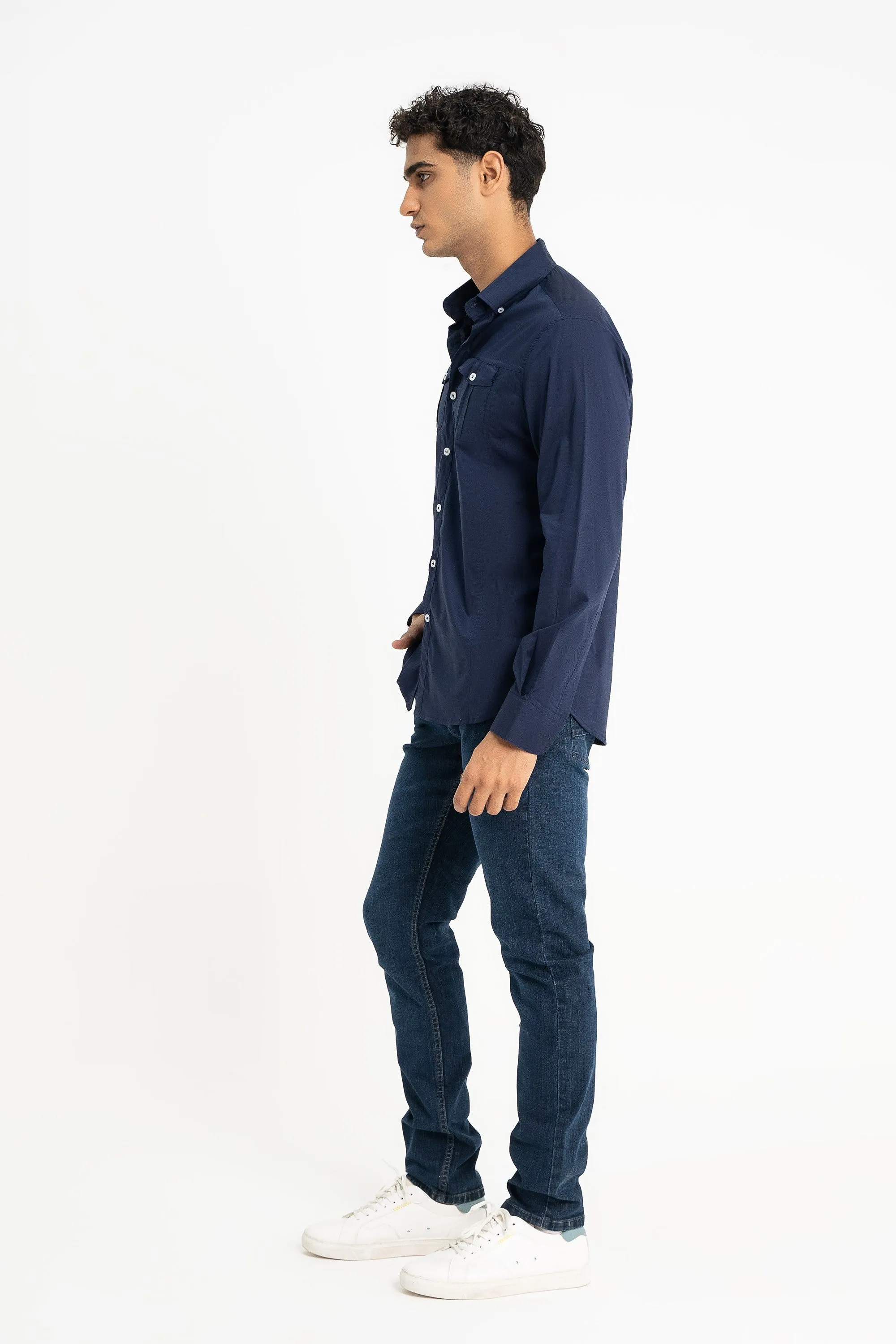 Navy Casual Shirt