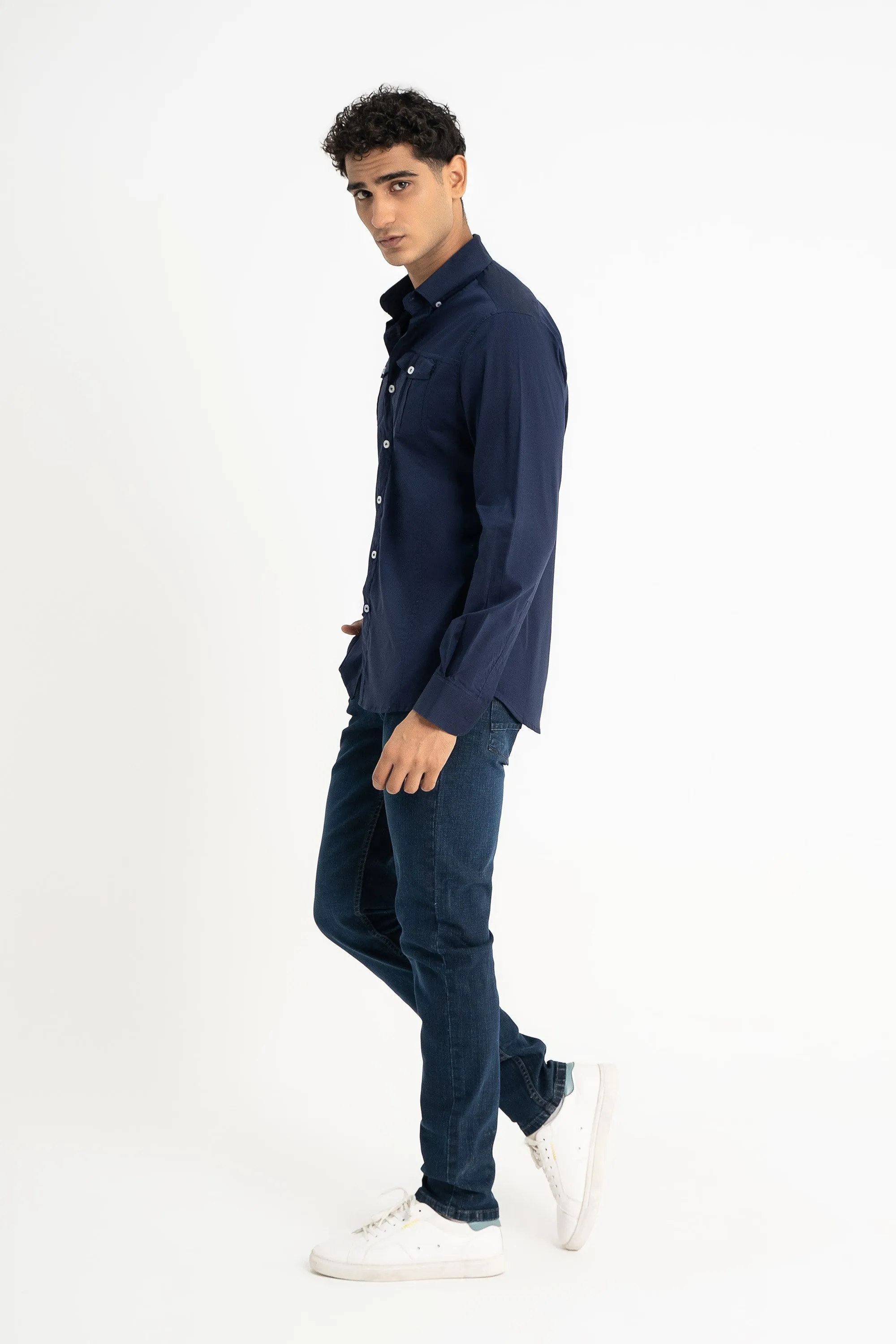 Navy Casual Shirt