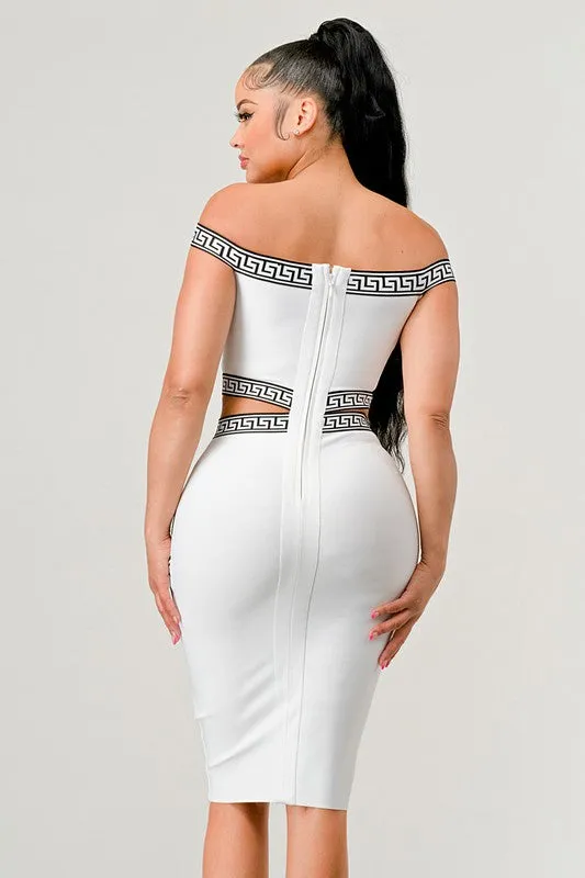 Naya Off Shoulder Bandage Mini Dress