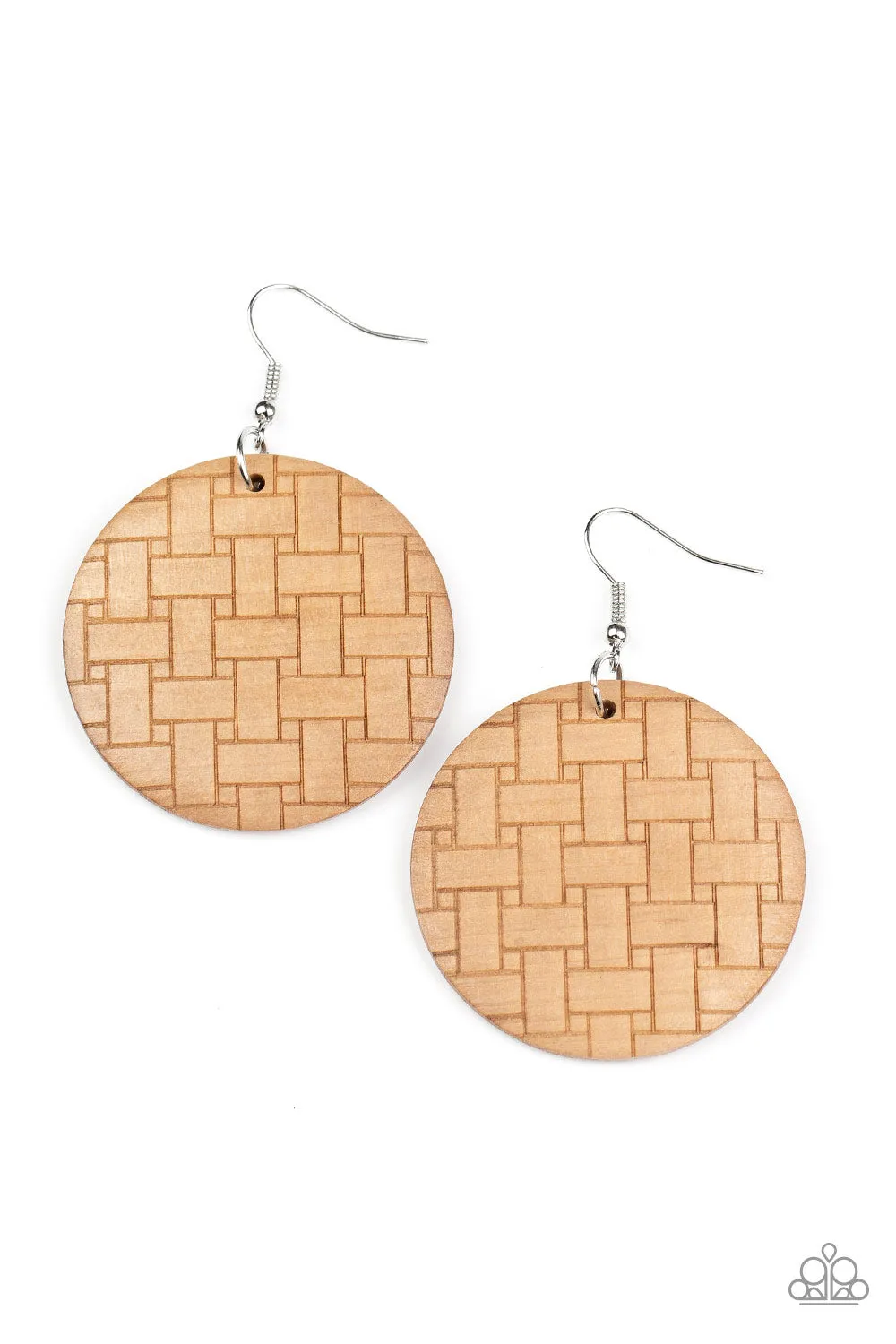 Paparazzi Accessories - Natural Novelty - Brown Earrings