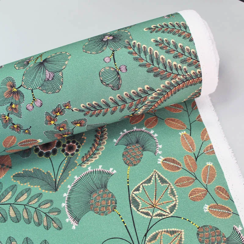 Phoenix Furnishing Fabric by Maison THEVENON Paris - Green