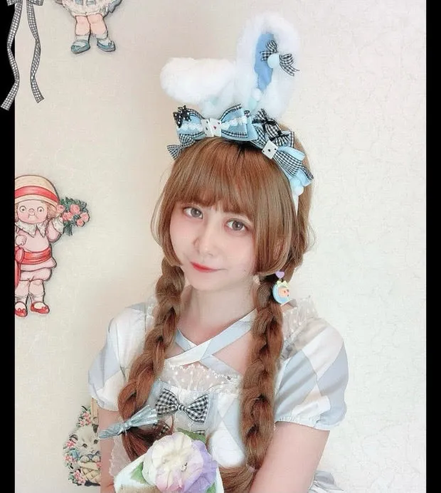 Rabbit ear KC Lolita accessories photo proper cosplay accessories