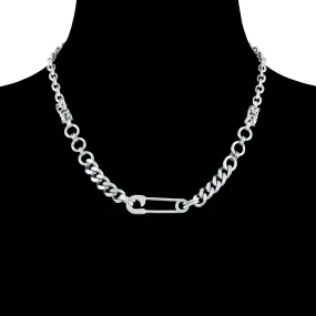 ROGUE Single Safety Pin Necklace