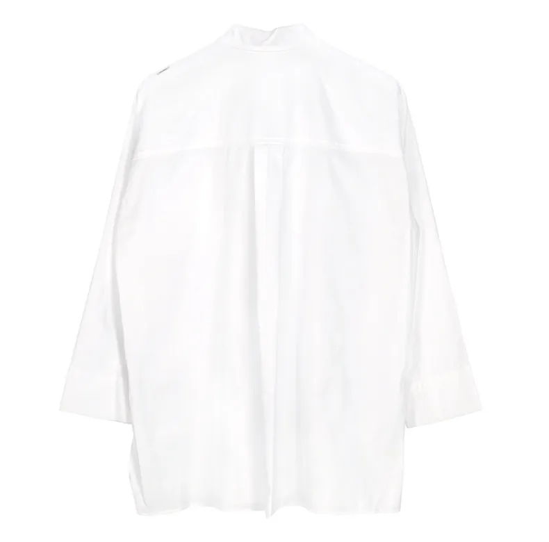 S Max Mara  |Casual Style Long Sleeves Plain Cotton Party Style