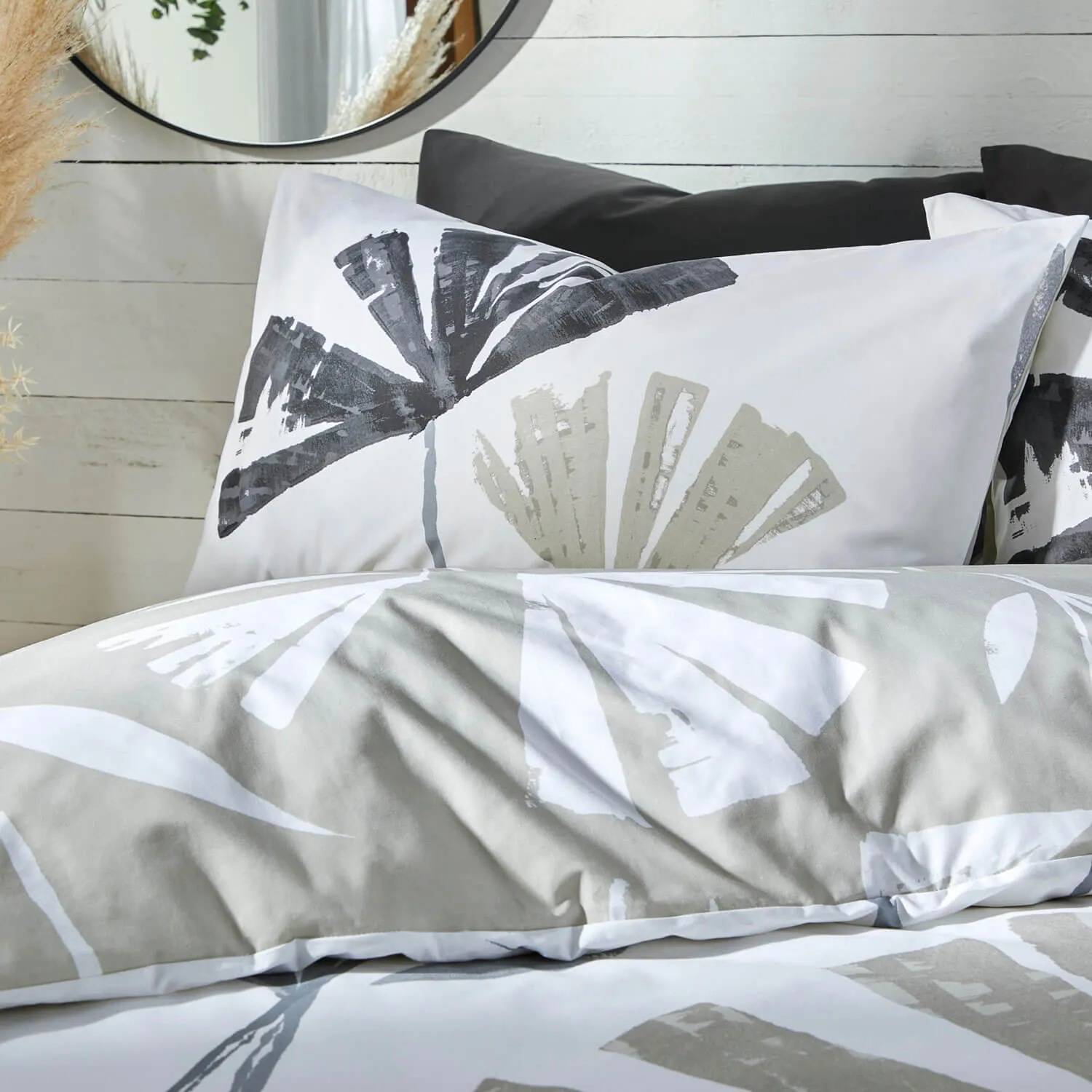 Skandi Duvet Cover Set - Black / Natural