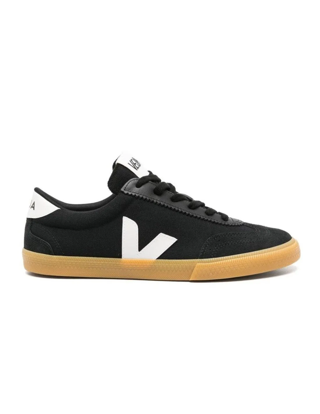 Sneakers Veja uomo VO0103 volley canvas nera bianca natural