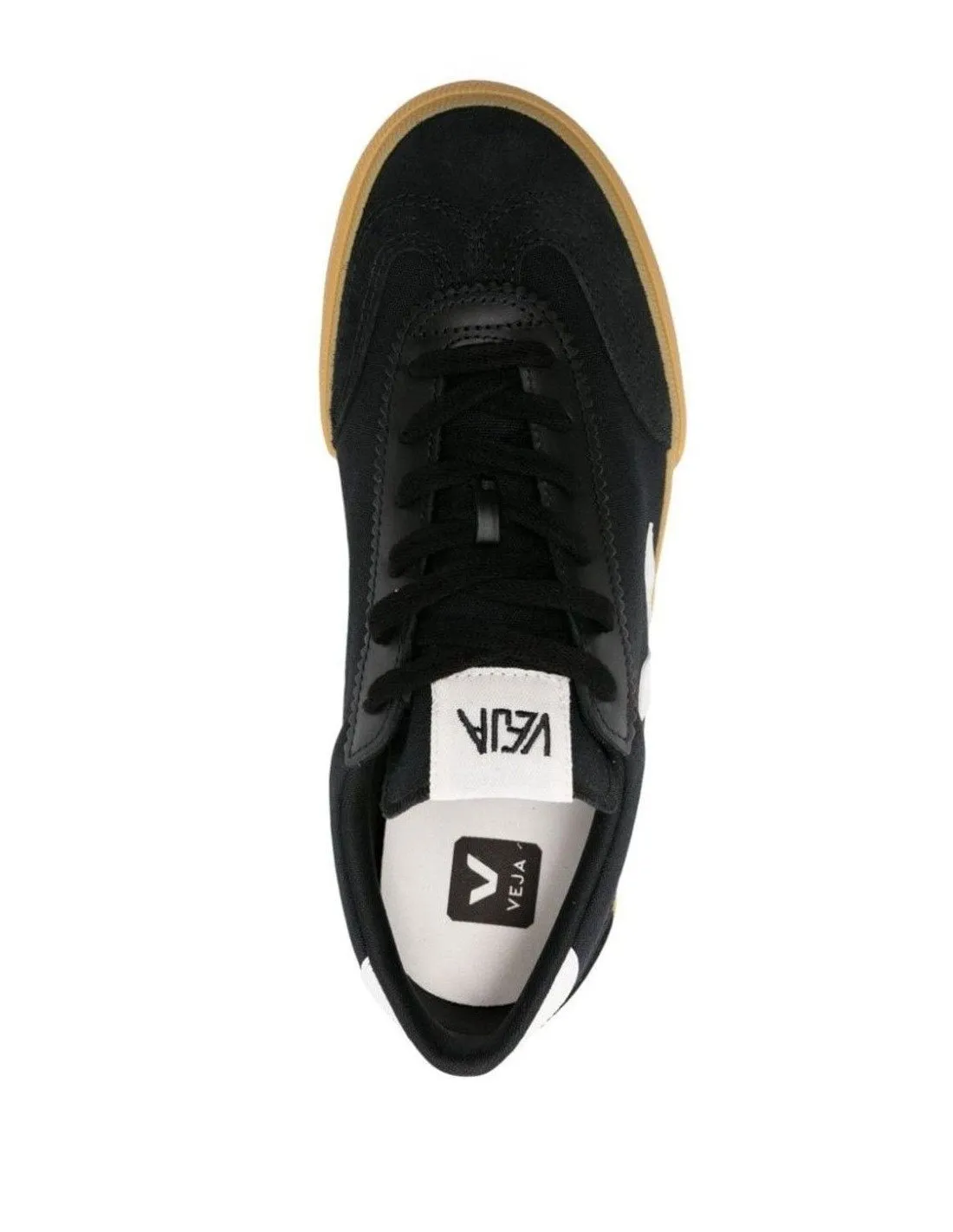 Sneakers Veja uomo VO0103 volley canvas nera bianca natural