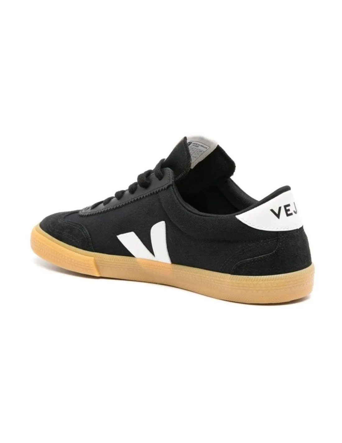 Sneakers Veja uomo VO0103 volley canvas nera bianca natural