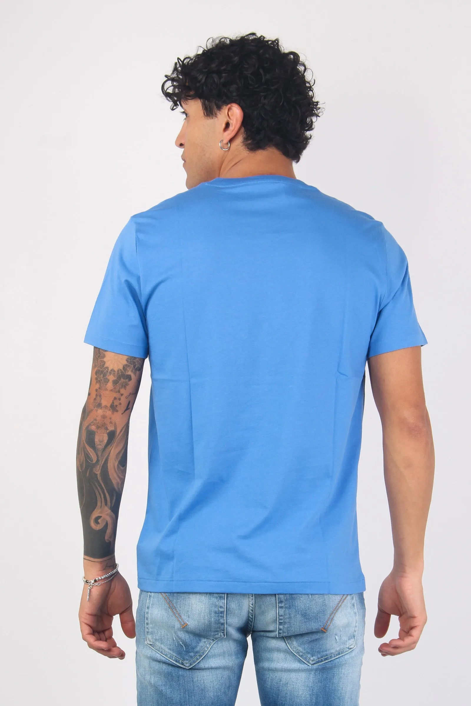 T-shirt Underwear Scritta England Blue