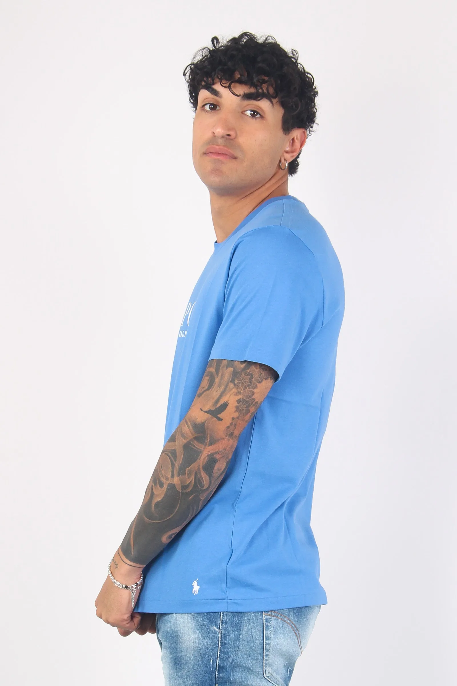 T-shirt Underwear Scritta England Blue