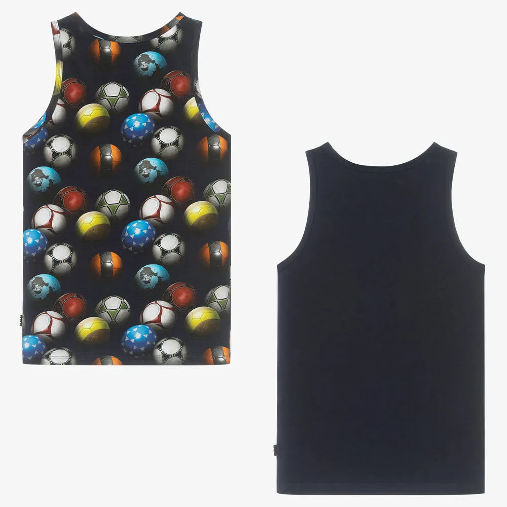 Teen Boys Cotton Vests (2 Pack)