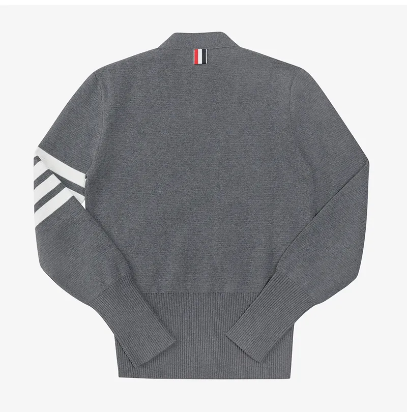 THOM BROWNE  |Stripes Casual Style Street Style Long Sleeves Plain