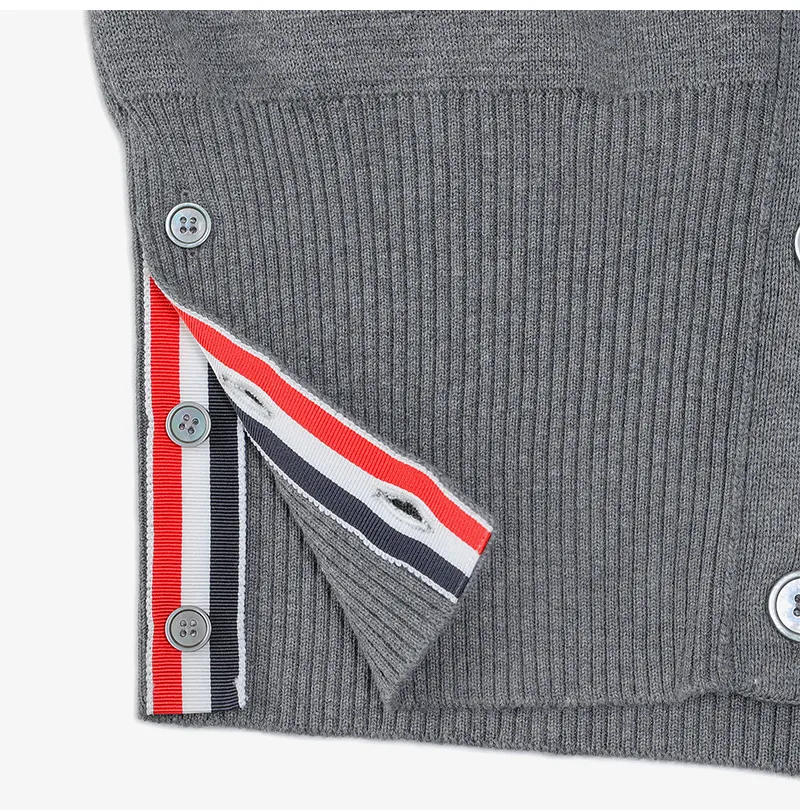 THOM BROWNE  |Stripes Casual Style Street Style Long Sleeves Plain