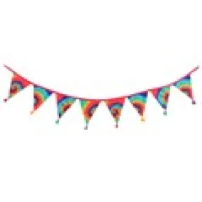 Tie dye Bunting with tassles