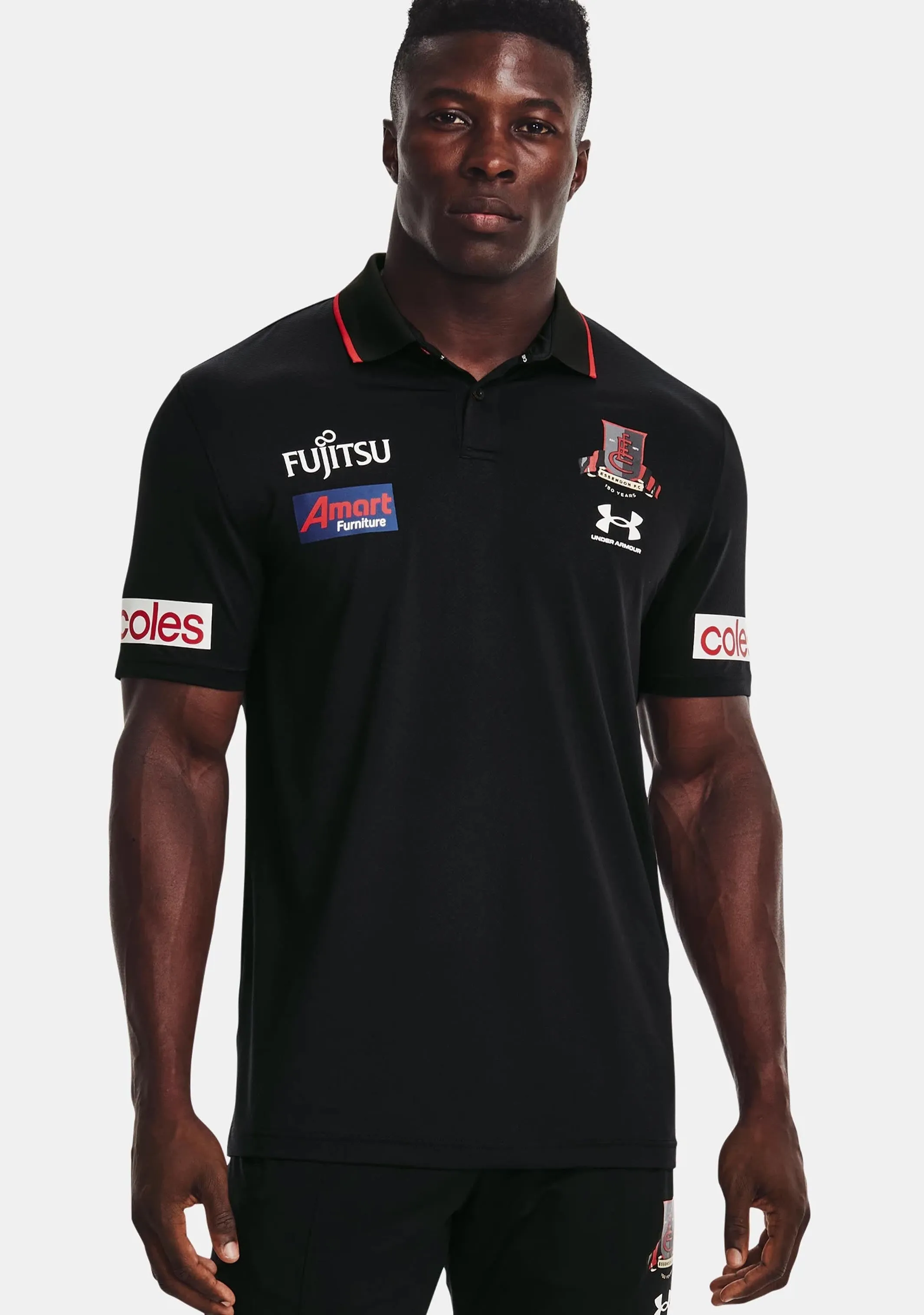 Under Armour Essendon Mens Media Polo 2022  1374256 001