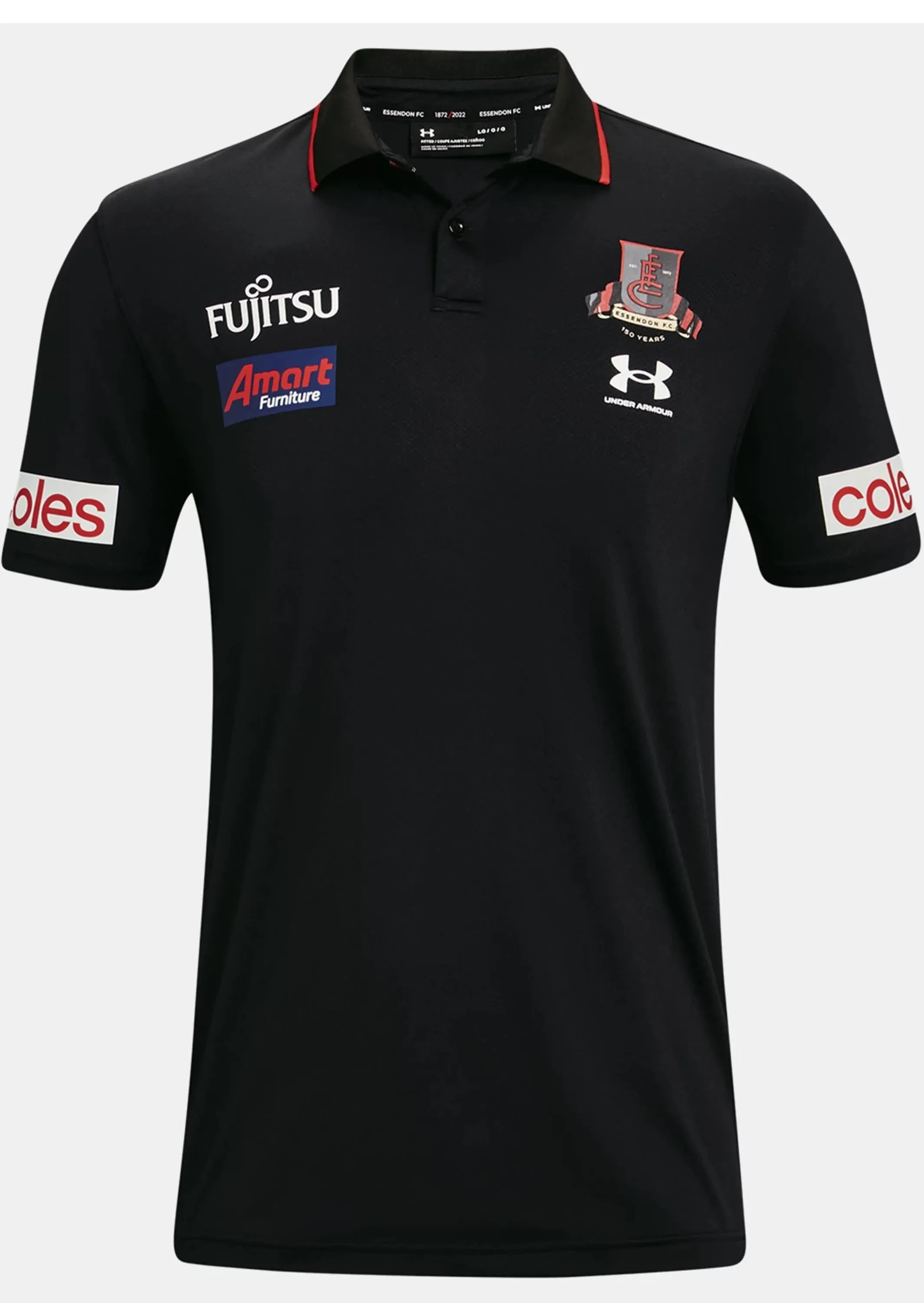 Under Armour Essendon Mens Media Polo 2022  1374256 001