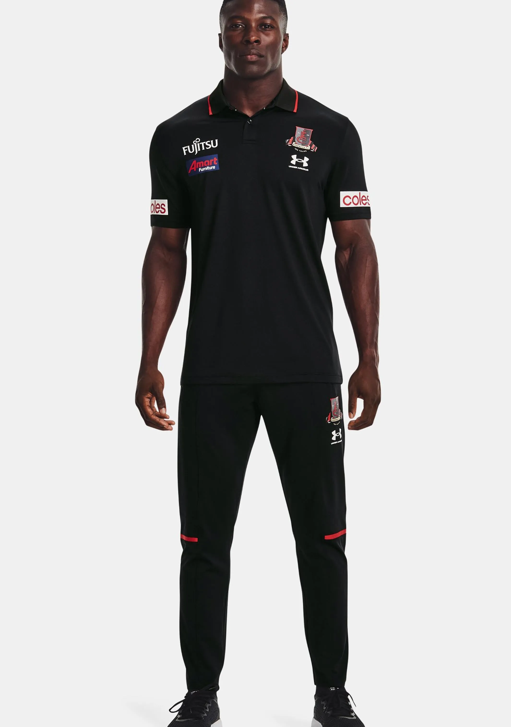 Under Armour Essendon Mens Media Polo 2022  1374256 001