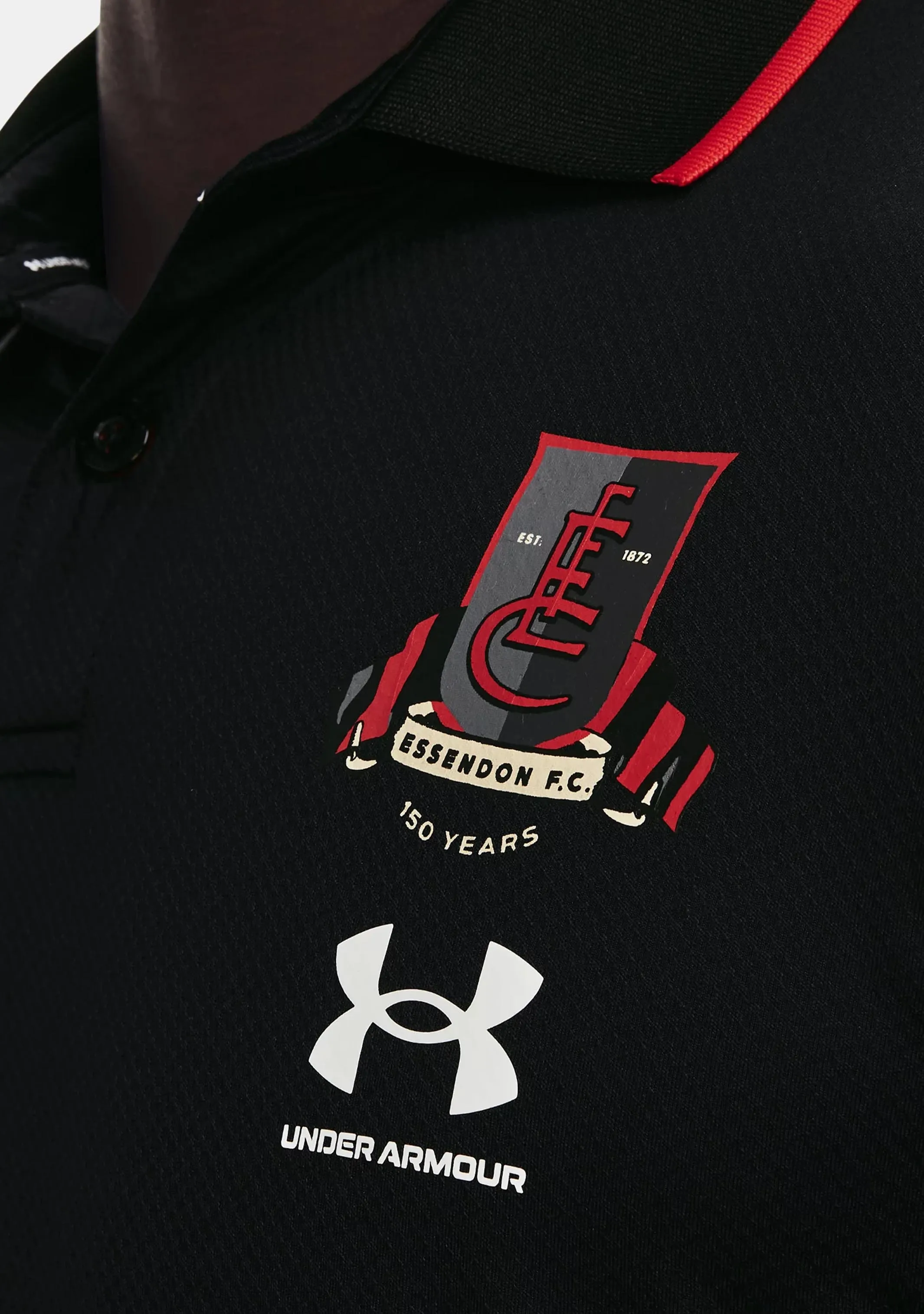 Under Armour Essendon Mens Media Polo 2022  1374256 001