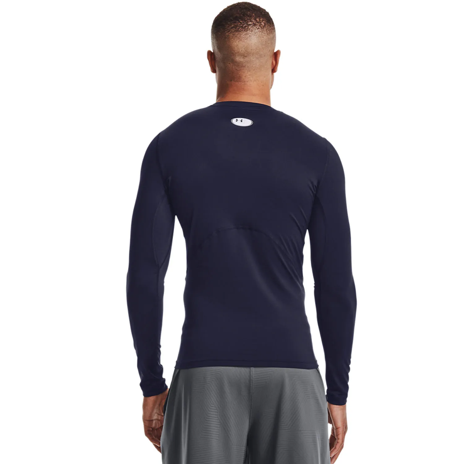 Under Armour HeatGear Compression Maglia  Midnight Navy/White