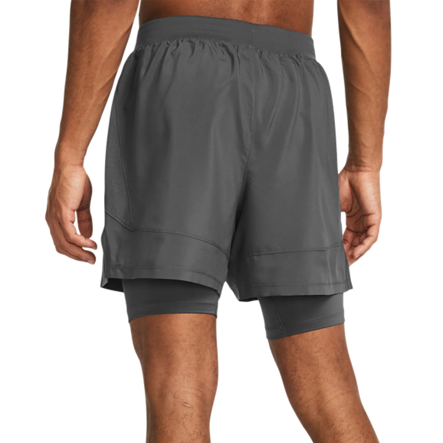 Under Armour Launch 5in 2 in 1 Pantaloncini  Castlerock/Reflective