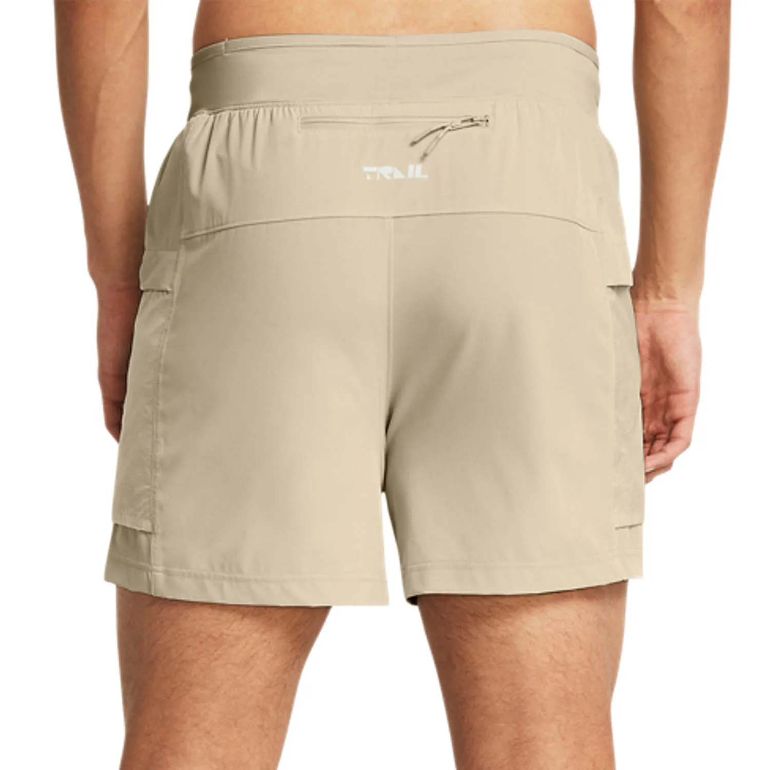 Under Armour Launch Logo 5in Pantaloncini  Khaki Base/Silt/Reflective