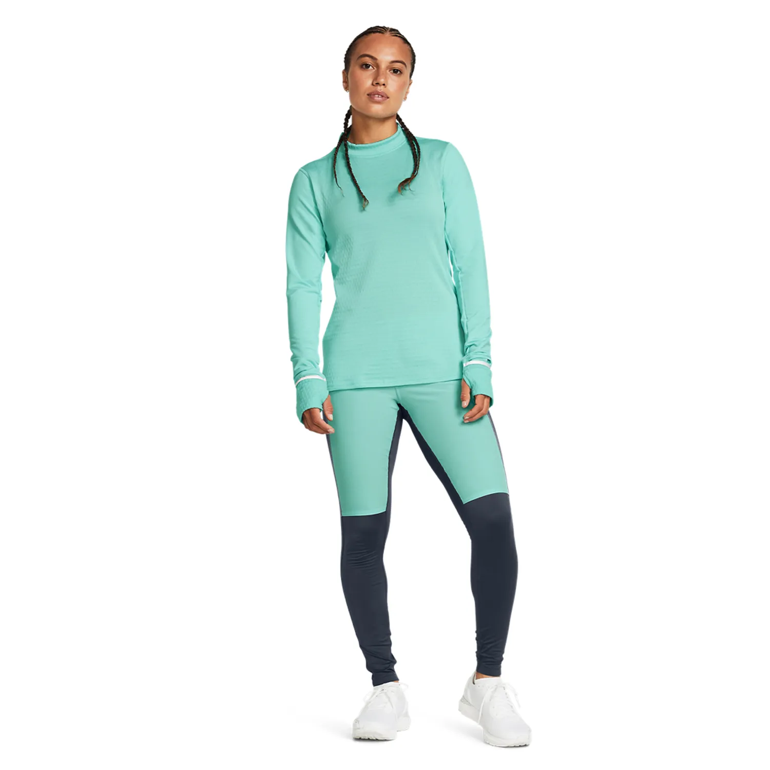 Under Armour Qualifier Cold Maglia  Neo Turquoise/Reflective