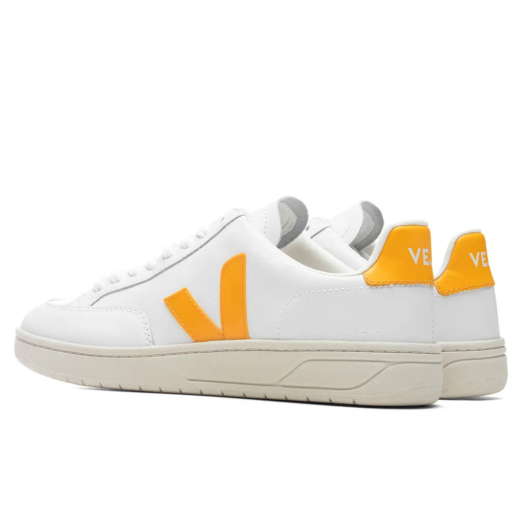 V-12 Leather - Extra White/Ouro