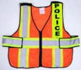 V11 ANSI Class 2 Snap-Up Command Vest with High Contrast 4 Reflective Stripes