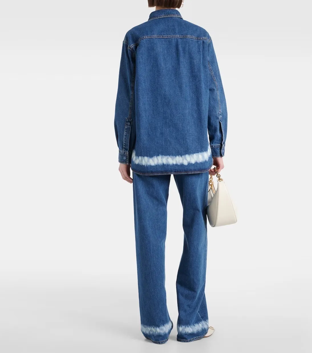 VALENTINO  |Casual Style Denim Blended Fabrics Street Style Long Sleeves