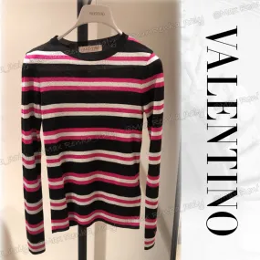 VALENTINO  |Casual Style Long Sleeves Elegant Style Outlet