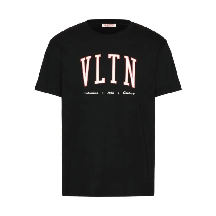 VALENTINO  |Cotton Short Sleeves Logo Luxury T-Shirts