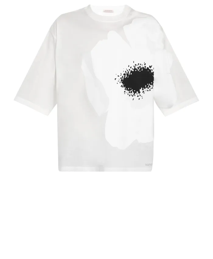 VALENTINO  |Crew Neck Cotton Short Sleeves Luxury Crew Neck T-Shirts