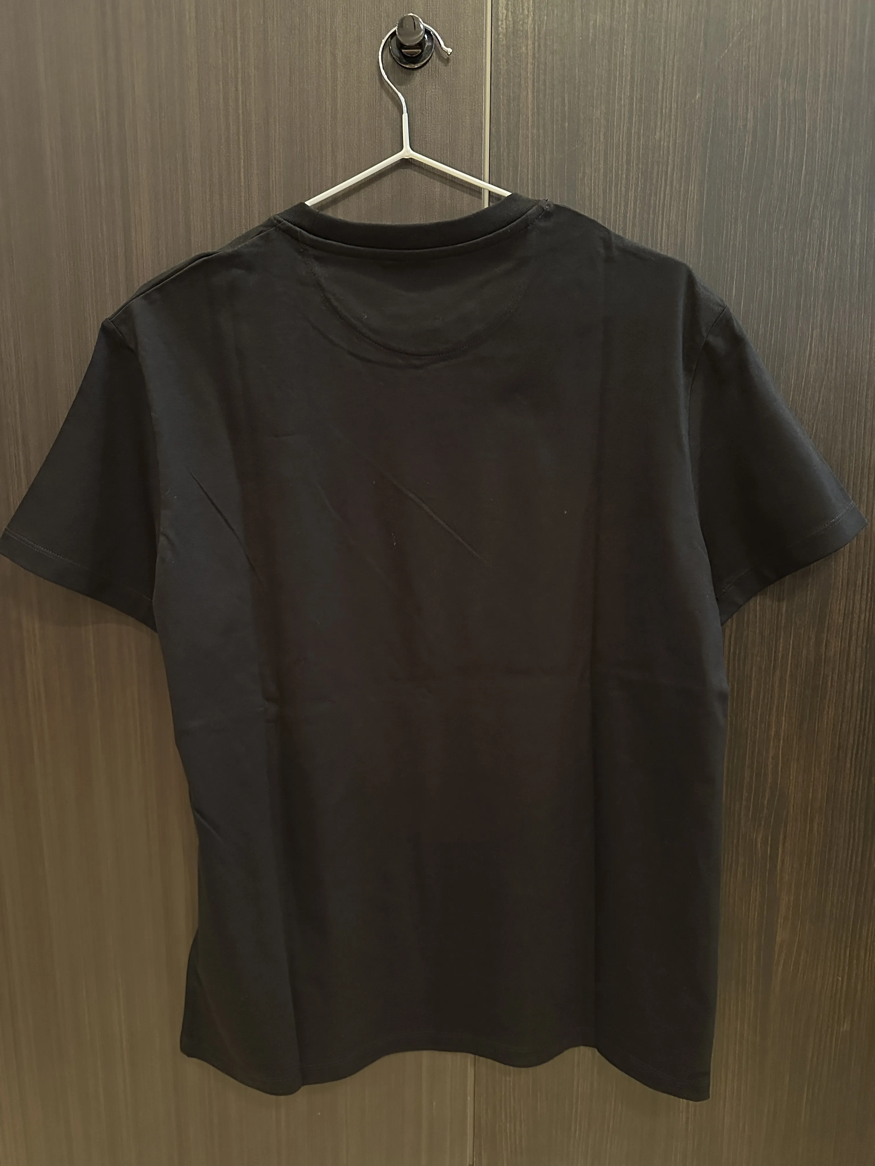 VALENTINO  |Crew Neck Plain Cotton Short Sleeves Logo Luxury