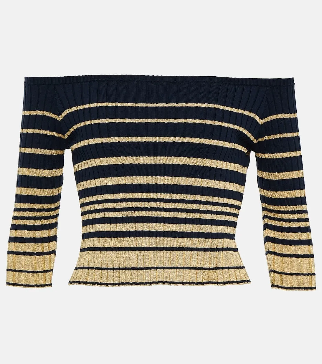 VALENTINO  |Stripes Casual Style Cropped Cotton Party Style Office Style