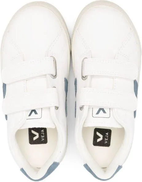 VEJA Kids Esplar leather touch-strap sneakers White