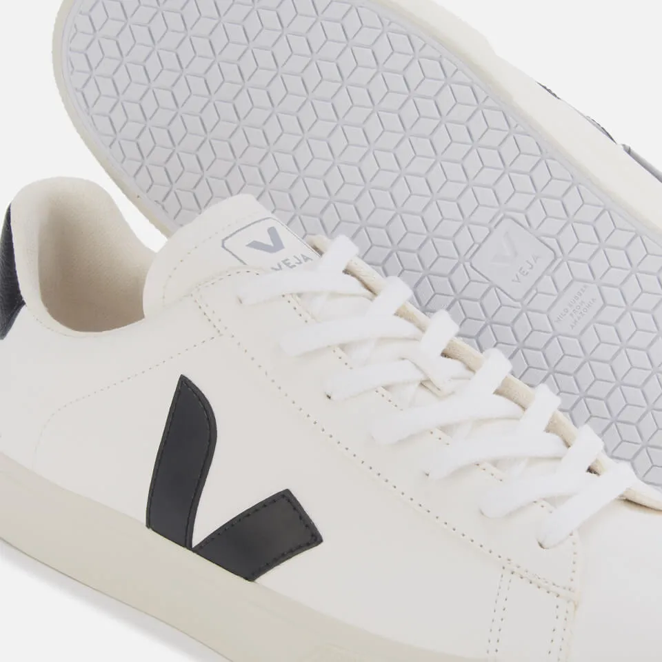 Veja Men's Campo Chrome Free Leather Trainers - Extra White/Black - UK 7/EU 41 | Coggles