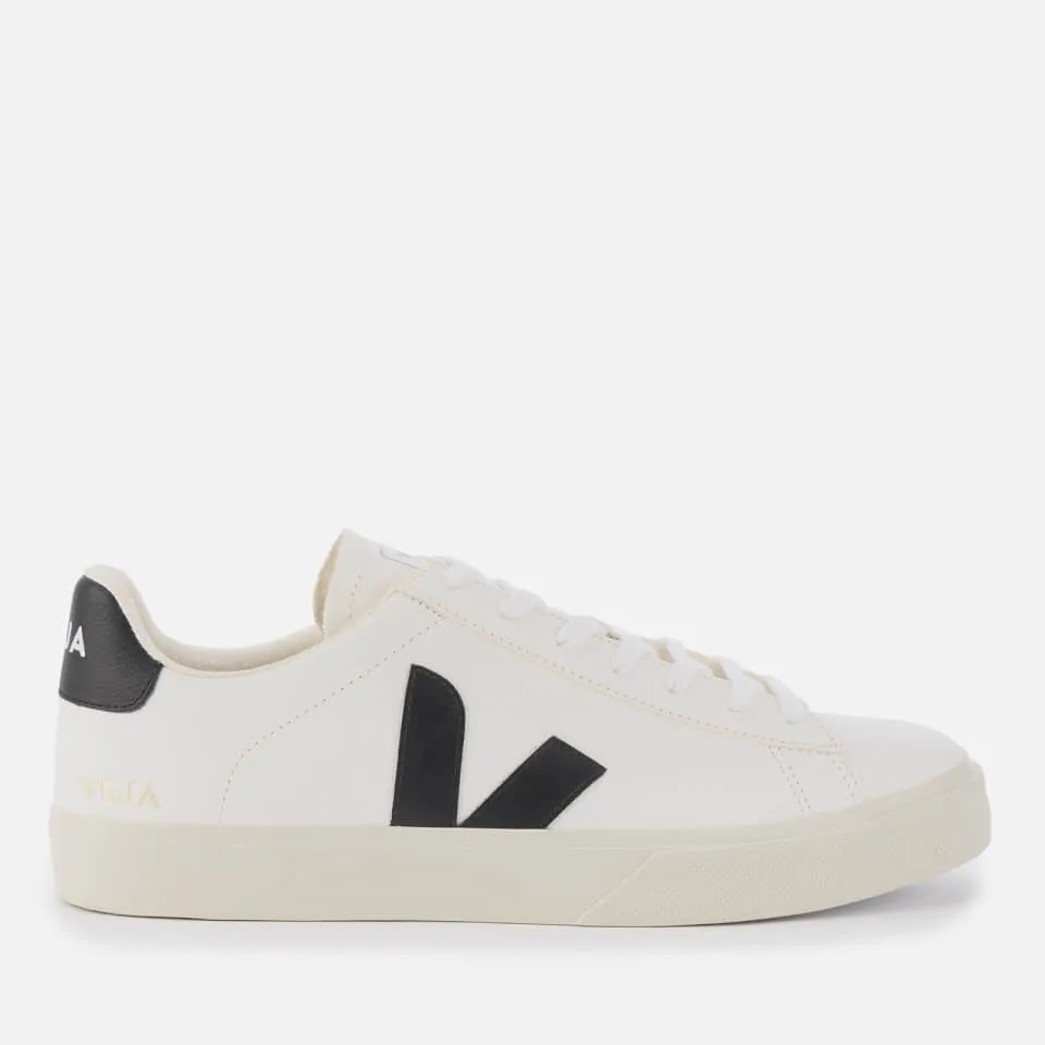 Veja Men's Campo Chrome Free Leather Trainers - Extra White/Black - UK 7/EU 41 | Coggles