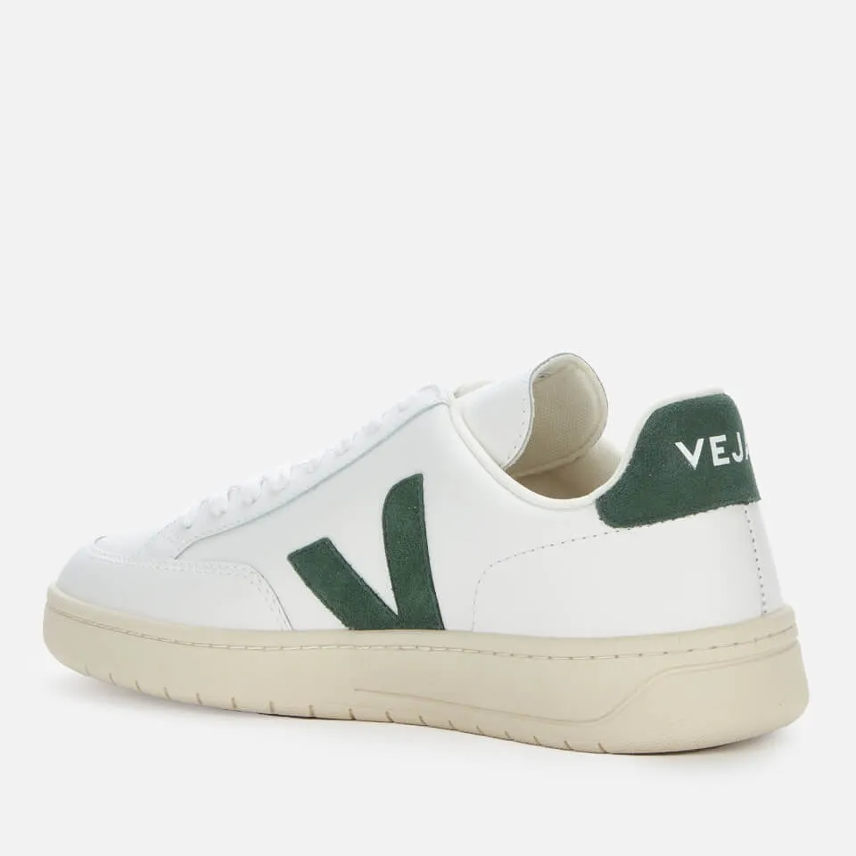 Veja Men's V12 Leather Trainers - Extra White/Cyprus - UK 7 | Coggles