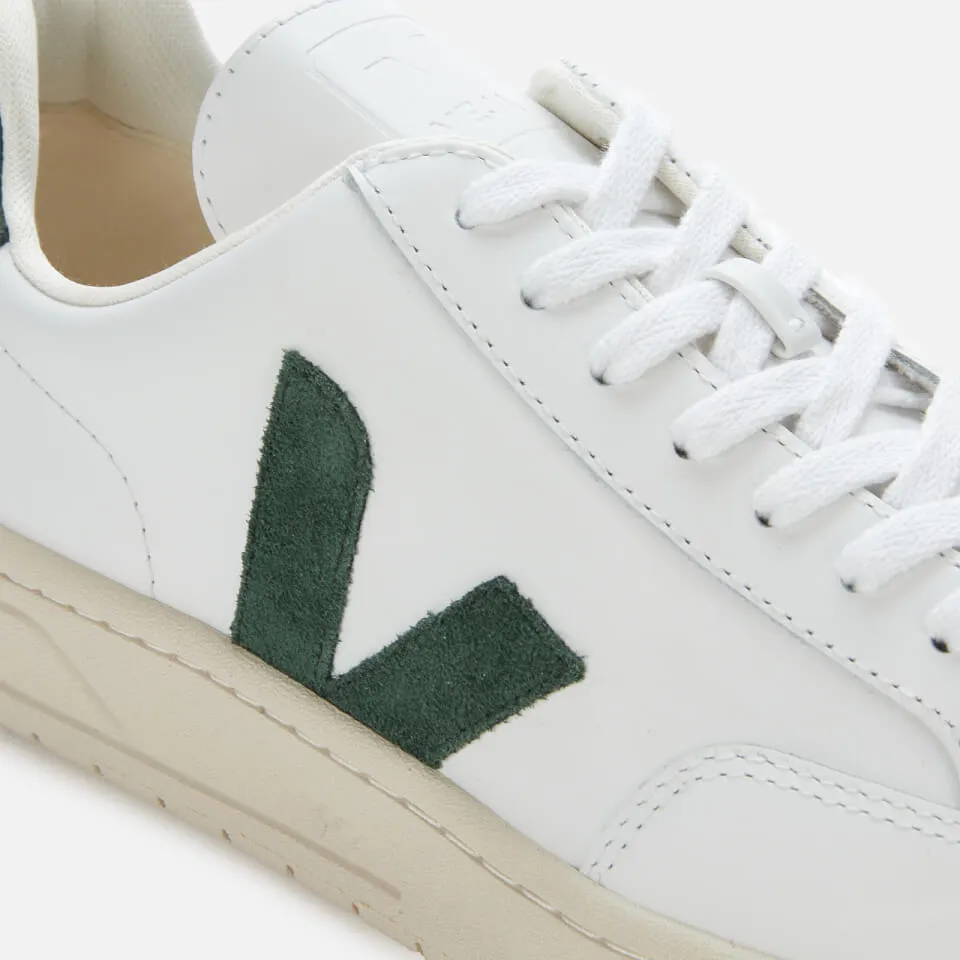 Veja Men's V12 Leather Trainers - Extra White/Cyprus - UK 7 | Coggles