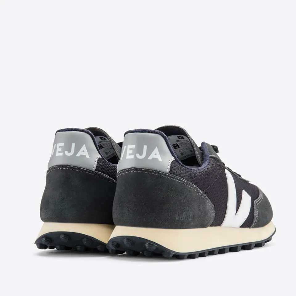 Veja Women's Rio Branco Mesh Running Style Trainers - Black/White/Oxford Grey - UK 3 | Coggles