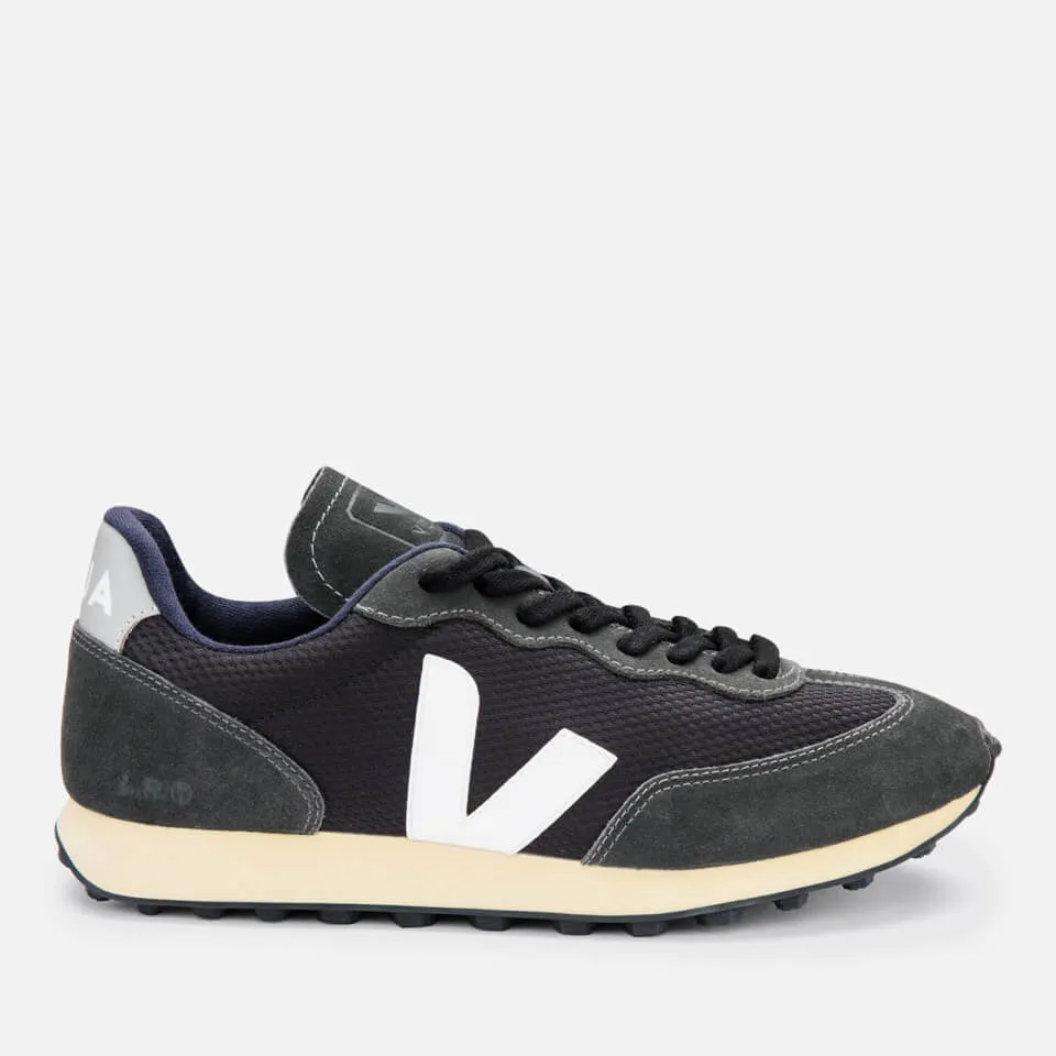 Veja Women's Rio Branco Mesh Running Style Trainers - Black/White/Oxford Grey - UK 3 | Coggles