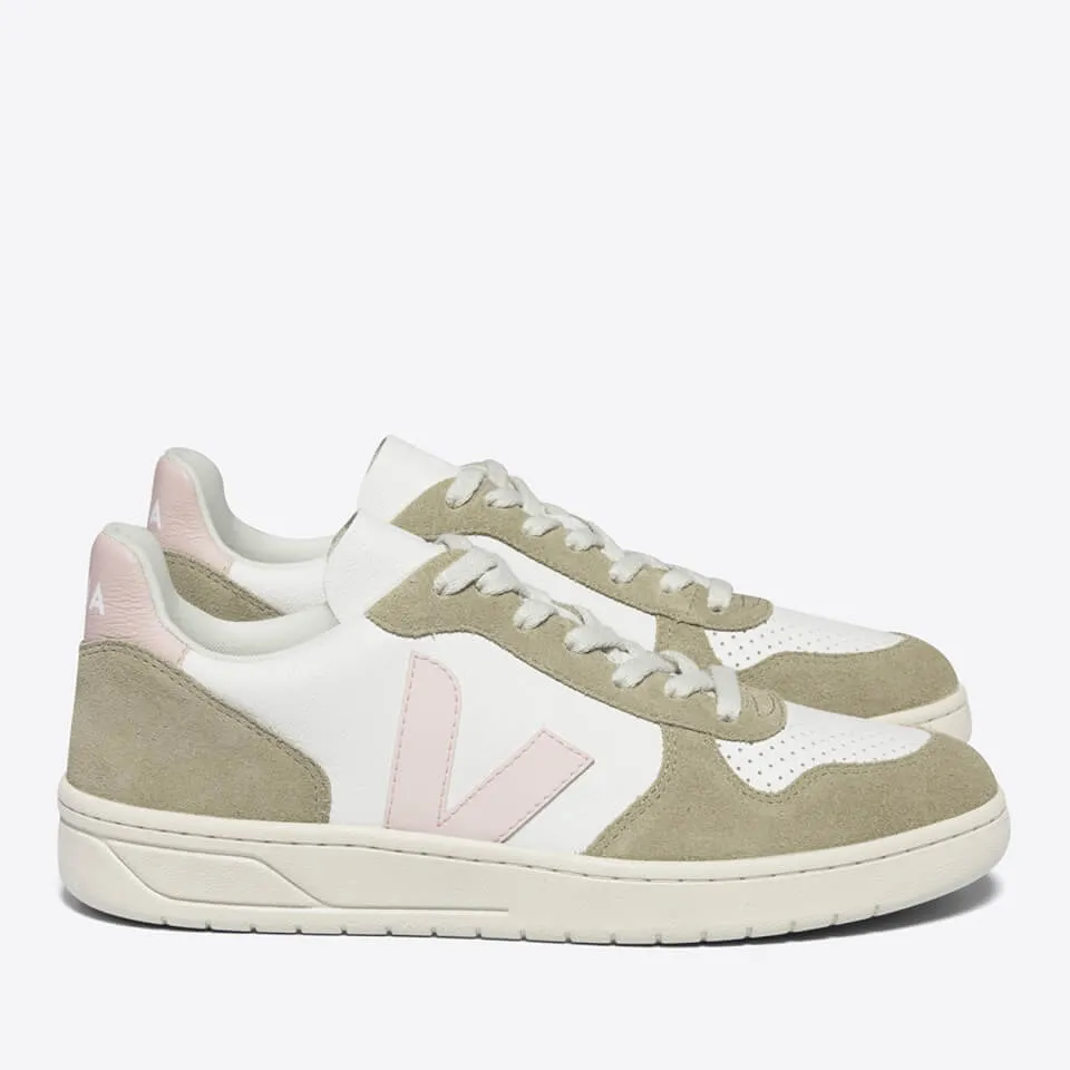 Veja Women's V-10 Chrome Free Leather Trainers - UK 3 | Coggles